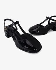 Giày Sandal Hạnh Dung Bít Mũi T Da Bóng HD0927AS