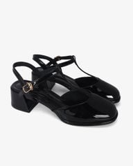 Giày Sandal Hạnh Dung Bít Mũi T Da Bóng HD0927AS