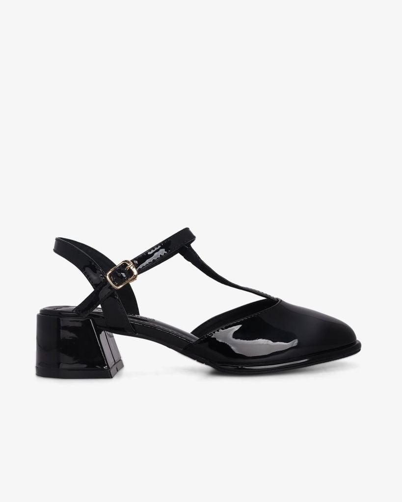 Giày Sandal Hạnh Dung Bít Mũi T Da Bóng HD0927AS