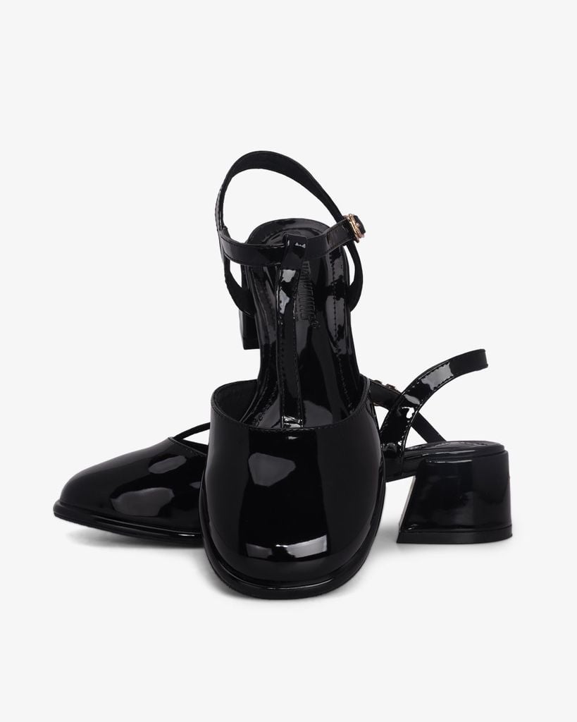 Giày Sandal Hạnh Dung Bít Mũi T Da Bóng HD0927AS