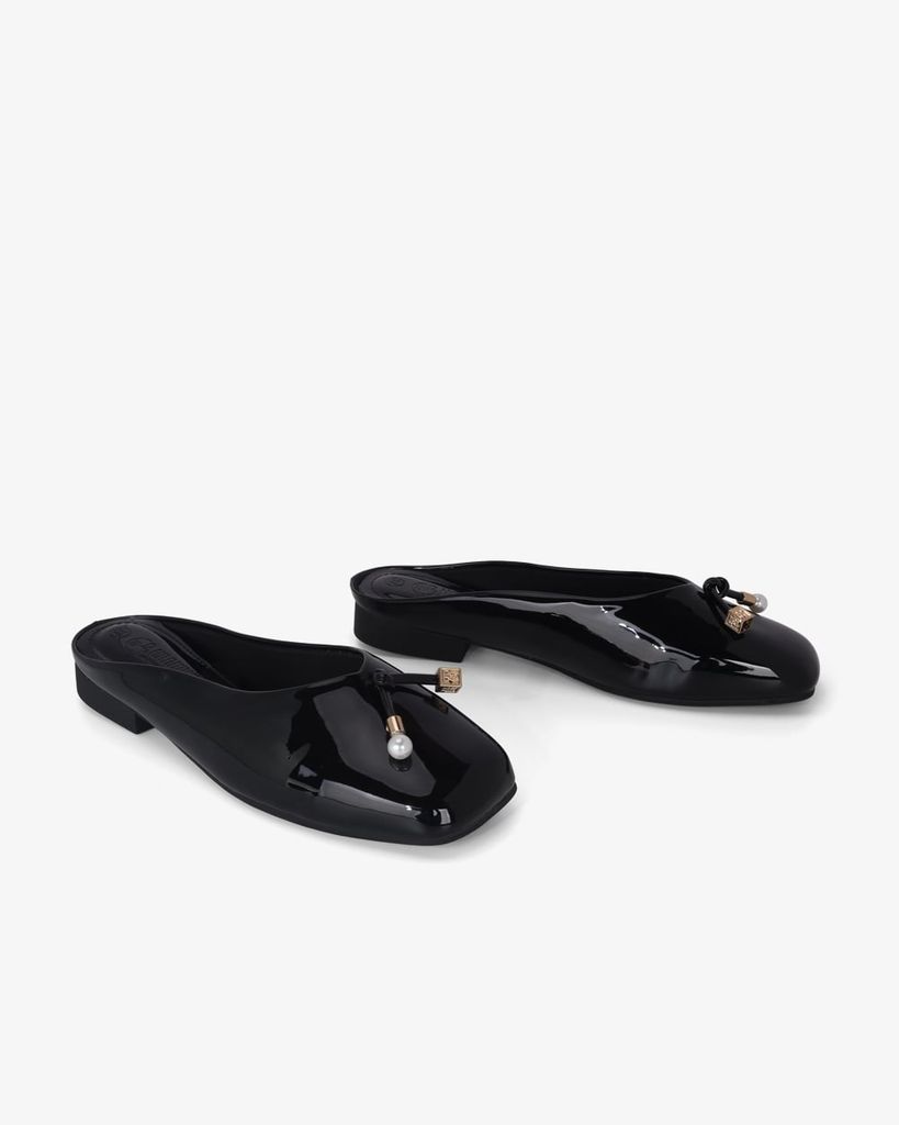 Dép Bít Mũi Hạnh Dung Quai Nút Thắt Đính Đá HD0929AS