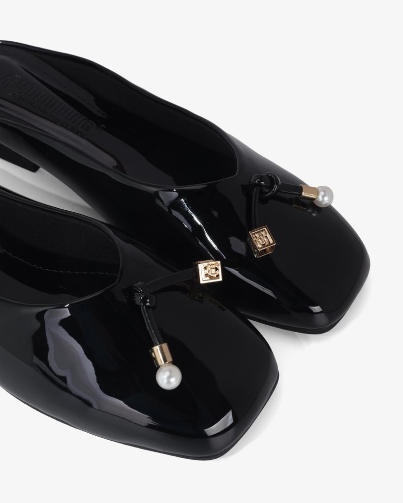 Dép Bít Mũi Hạnh Dung Quai Nút Thắt Đính Đá HD0929AS