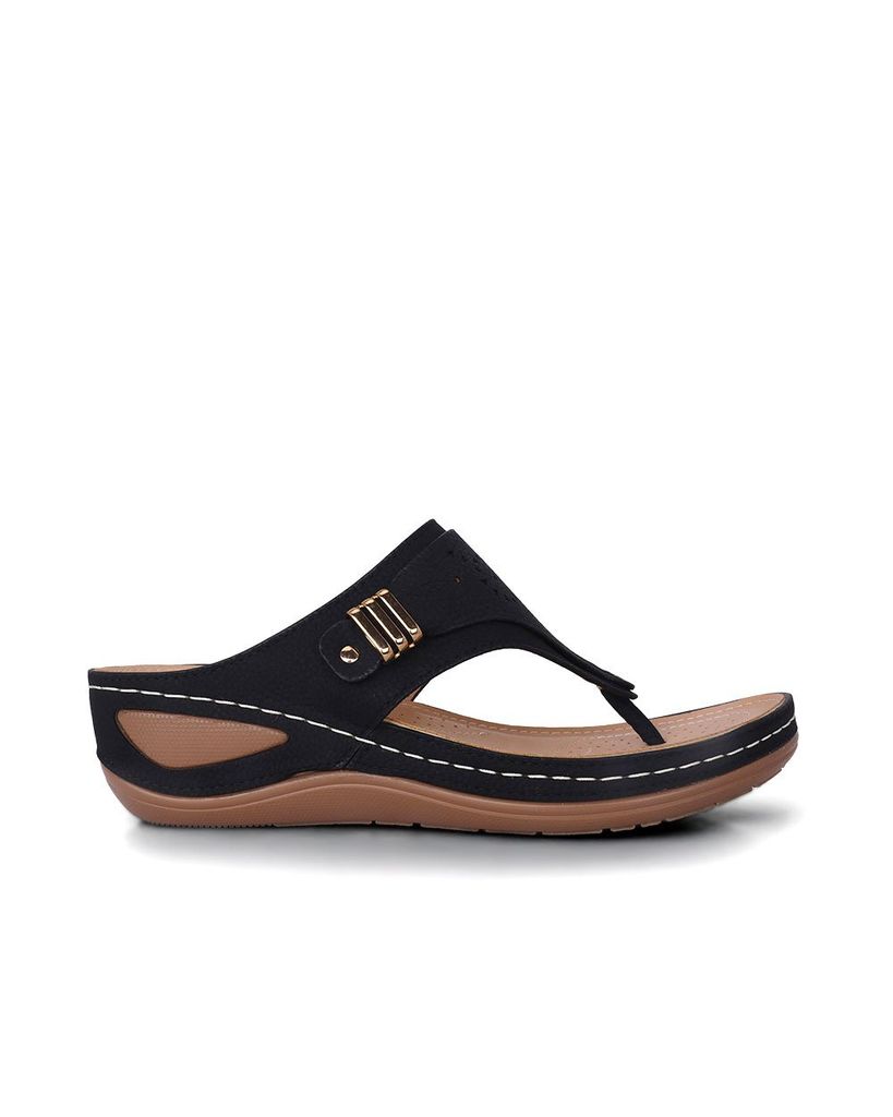 Dép Đế Xuồng Hạnh Dung Xỏ Ngón Vân Hoa HD0930AS