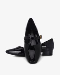 Giày Búp Bê Hạnh Dung Mũi Vuông Trơn Khóa Vàng HD0932AS