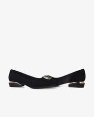 Giày Búp Bê Hạnh Dung Khóa Vuông Viền Vàng HD0933AS