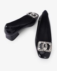 Giày Cao Gót Hạnh Dung Khóa Đá Tim HD0935AS