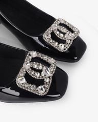 Giày Cao Gót Hạnh Dung Khóa Đá Tim HD0935AS