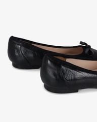 Giày Búp Bê Hạnh Dung Nơ Nút Mạ Vàng HD0936AS