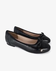 Giày Búp Bê Hạnh Dung Nơ Nút Mạ Vàng HD0936AS