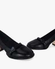 Giày Cao Gót Hạnh Dung Quai Nơ Mảnh HD0938AS