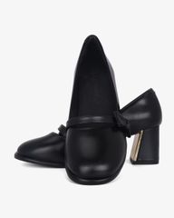 Giày Cao Gót Hạnh Dung Quai Nơ Mảnh HD0938AS