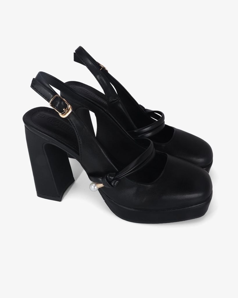 Giày Sandal Hạnh Dung Bít Mũi Trơn Mũi Vuông HD0939AS