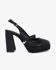 Giày Sandal Hạnh Dung Bít Mũi Trơn Mũi Vuông HD0939AS