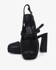 Giày Sandal Hạnh Dung Bít Mũi Trơn Mũi Vuông HD0939AS