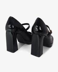 Giày Cao Gót Hạnh Dung Da Bóng Mũi Vuông HD0940AS