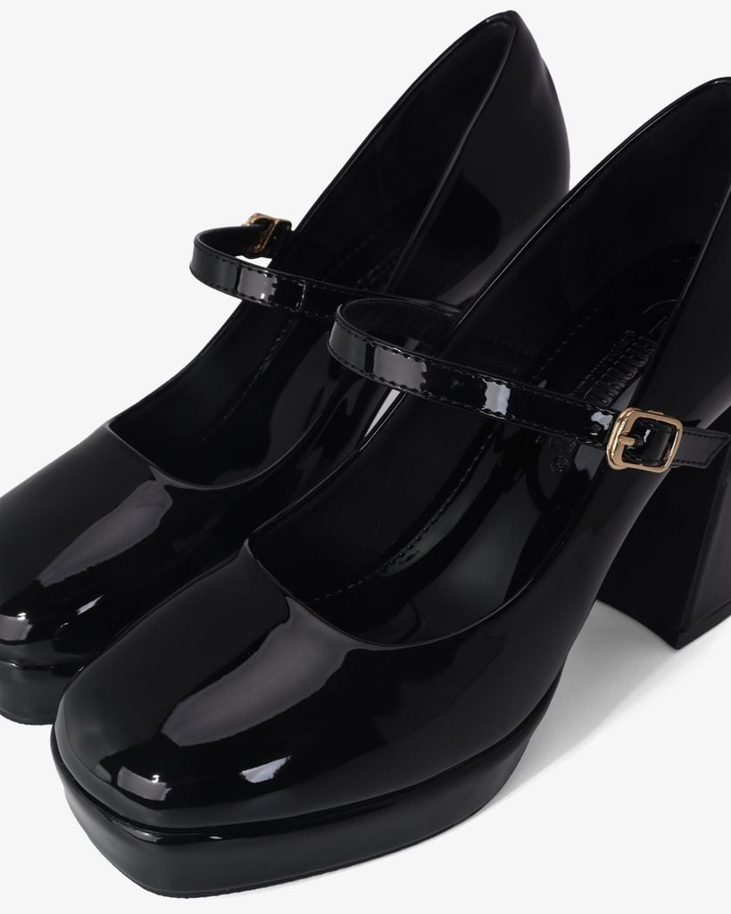 Giày Cao Gót Hạnh Dung Da Bóng Mũi Vuông HD0940AS