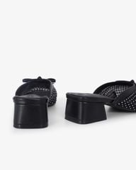 Dép Bít Mũi Hạnh Dung Lưới Nơ Mảnh HD0941AS