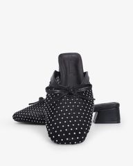 Dép Bít Mũi Hạnh Dung Lưới Nơ Mảnh HD0941AS