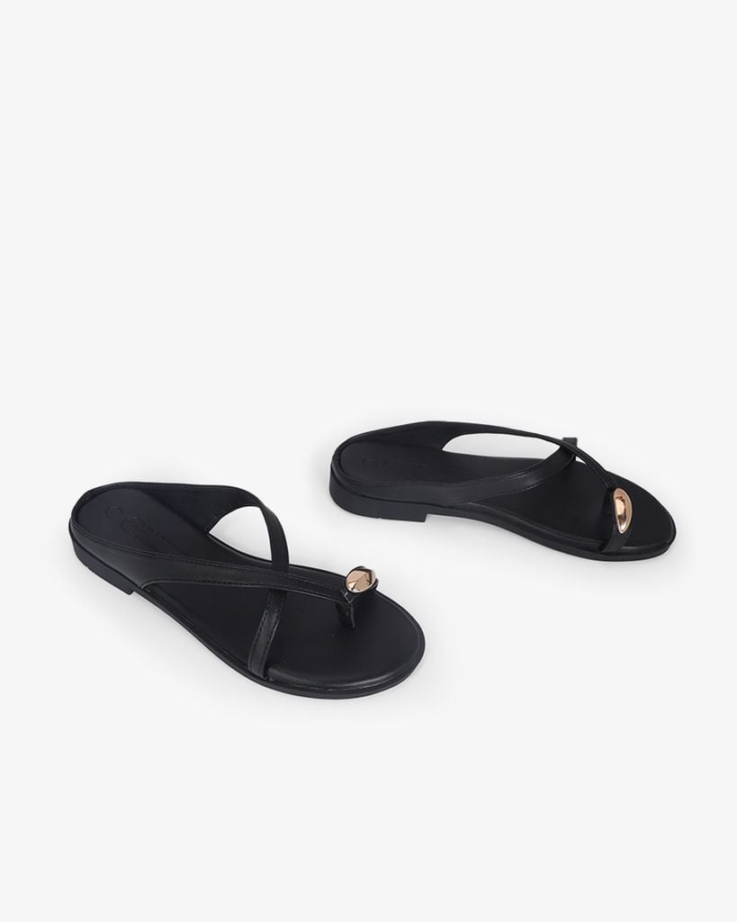 Dép Xẹp Hạnh Dung Quai Xỏ Ngón Dây Mảnh Khóa HD0942AS