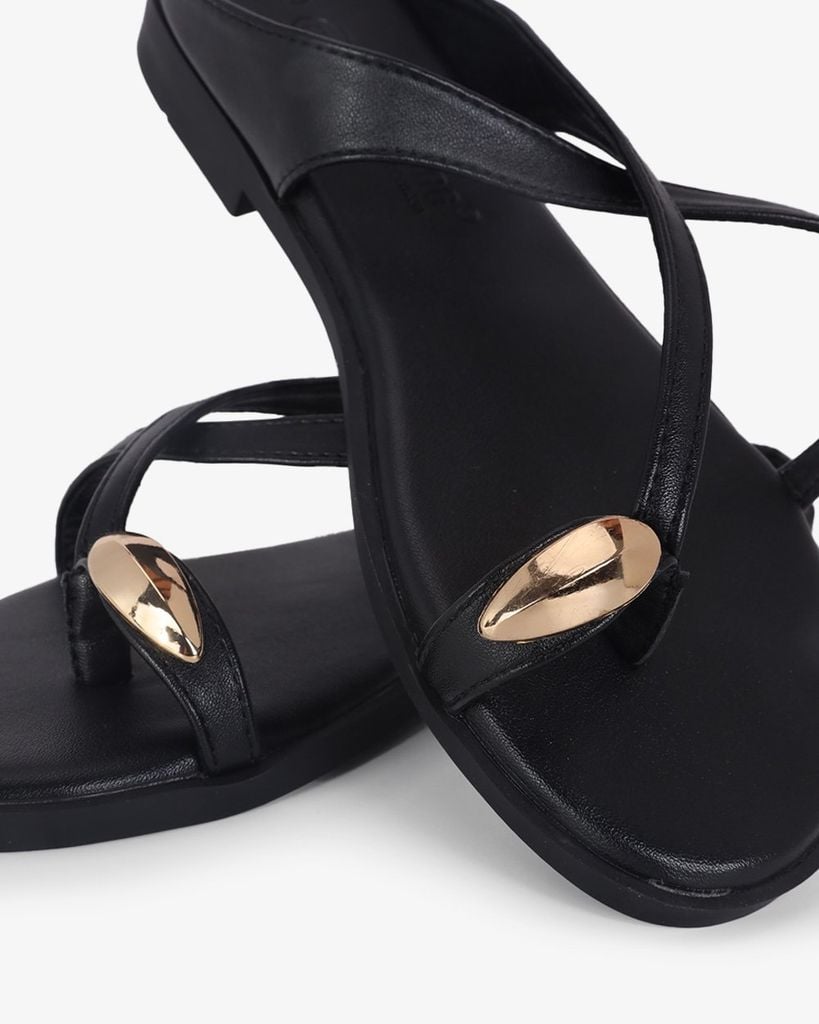 Dép Xẹp Hạnh Dung Quai Xỏ Ngón Dây Mảnh Khóa HD0942AS