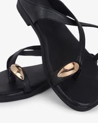 Dép Xẹp Hạnh Dung Quai Xỏ Ngón Dây Mảnh Khóa HD0942AS