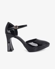 Giày Sandal Hạnh Dung Bít Mũi Da Bóng HD0945AS