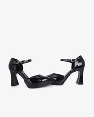 Giày Sandal Hạnh Dung Bít Mũi Da Bóng HD0945AS