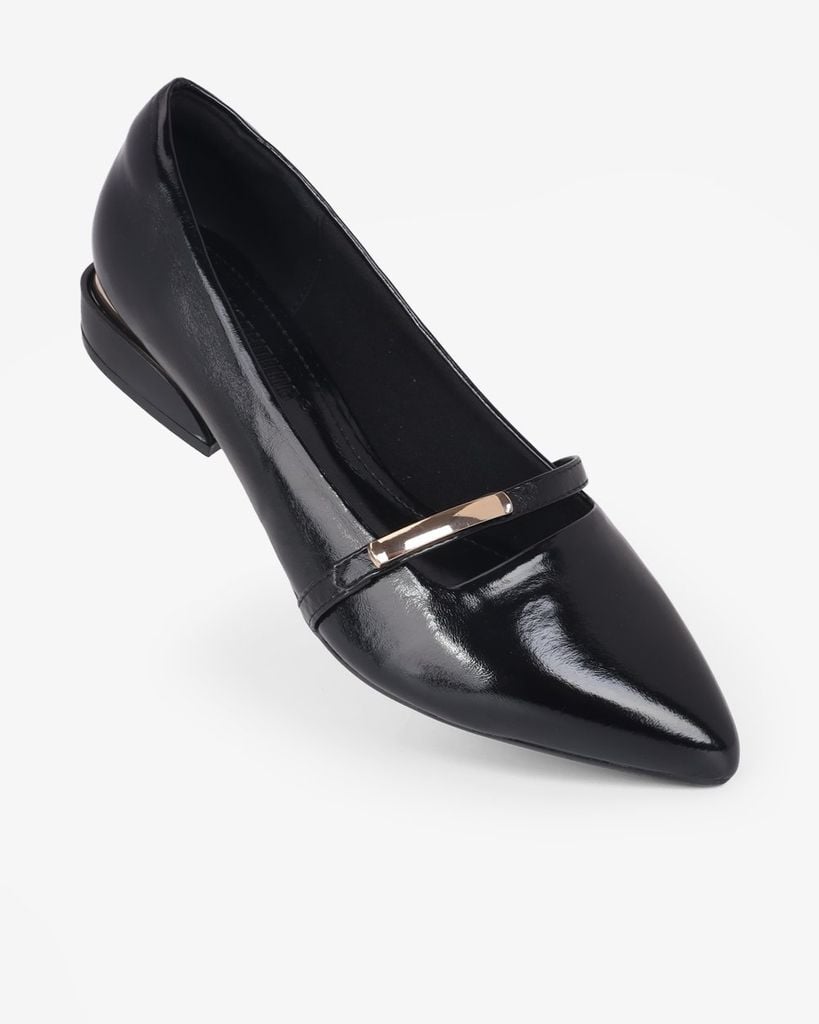 Giày Búp Bê Hạnh Dung Mũi Nhọn Khóa Ngang Nhỏ HD0946AS