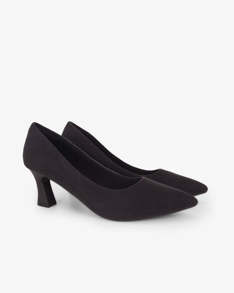 Giày Cao Gót Hạnh Dung Si Nhăn HD0948AS