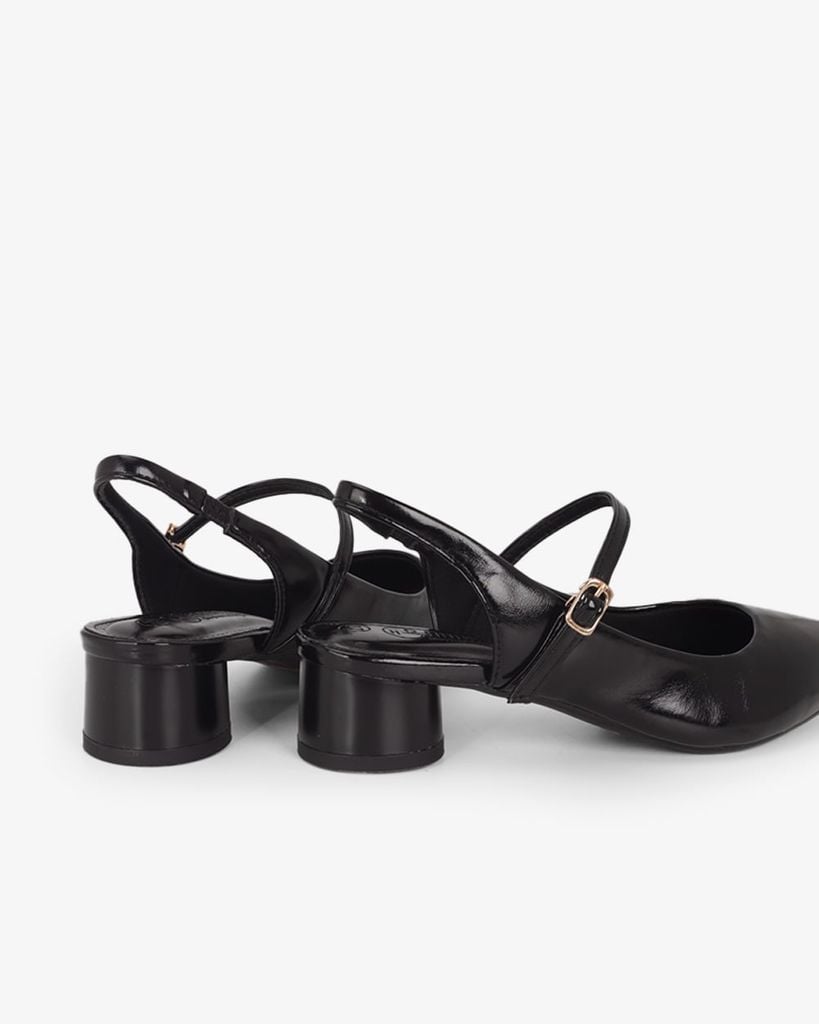 Sandal Hạnh Dung Cao Gót Mũi Nhon Trơn Ánh Màu HD0951AS