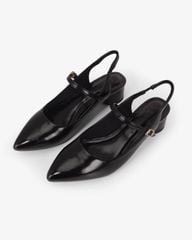 Sandal Hạnh Dung Cao Gót Mũi Nhon Trơn Ánh Màu HD0951AS