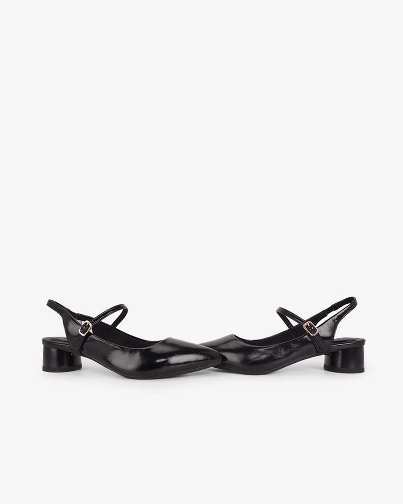 Sandal Hạnh Dung Cao Gót Mũi Nhon Trơn Ánh Màu HD0951AS