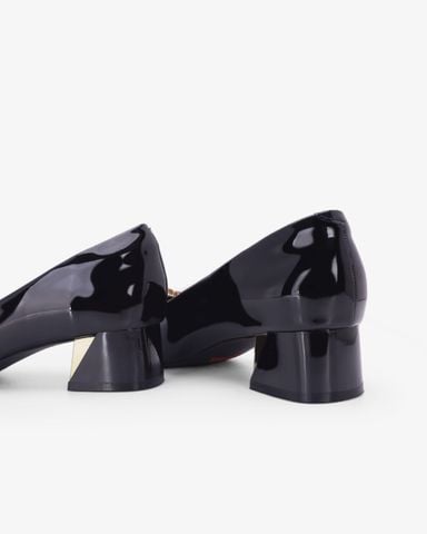 Giày Cao Gót Hạnh Dung Khóa Hoa Vuông HD0954AS