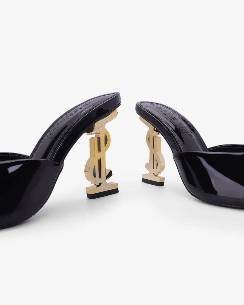 Dép Cao Gót Hạnh Dung Quai Nơ Đế Dollar HD0955AS