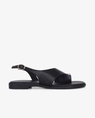 Sandal Xẹp Hạnh Dung Xỏ Ngón Khóa Vàng HD1074BN
