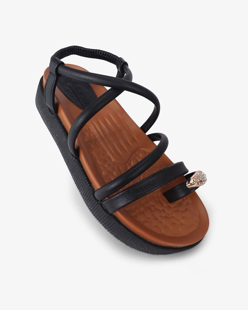 Sandal Xuồng Hạnh Dung Quai Đan Chéo Hậu Thun HD1106AV