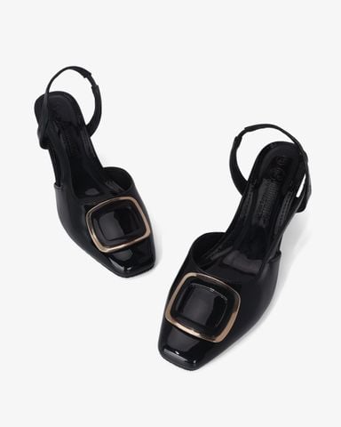 Giày Sandal Hạnh Dung Bít Mũi Khóa Vuông HD11101AV