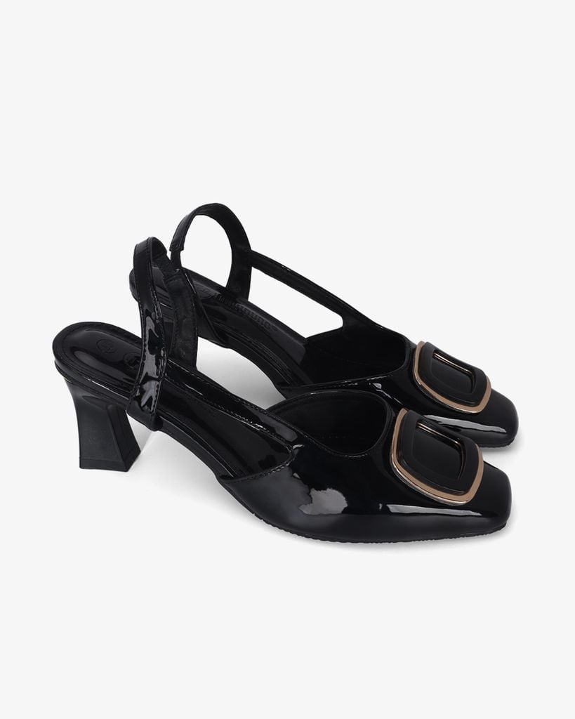 Giày Sandal Hạnh Dung Bít Mũi Khóa Vuông HD11101AV