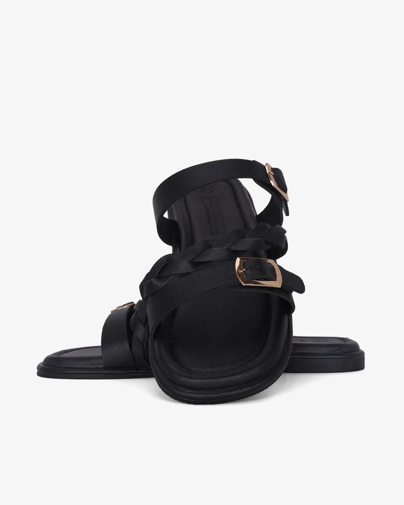 Dép Xẹp Hạnh Dung Quai Chéo Xoắn HD11102AV