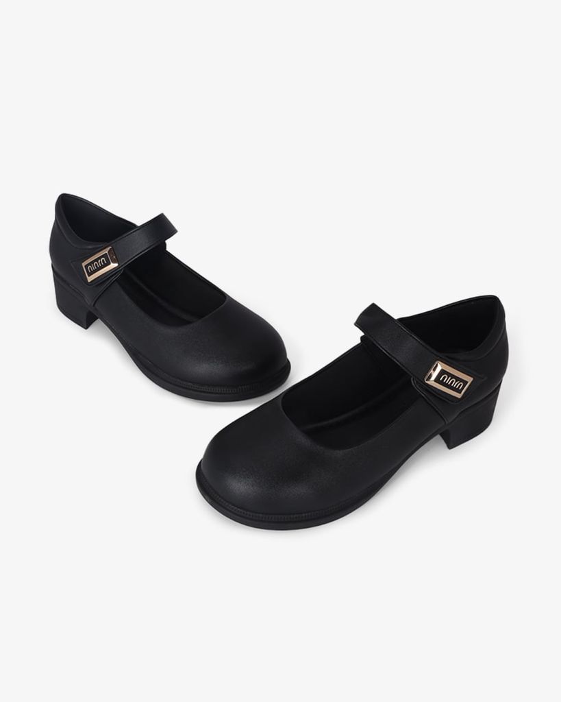 Giày Cao Gót Hạnh Dung Mũi Tròn Quai Dán HD11104AV