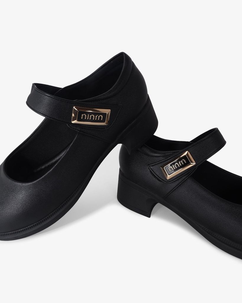 Giày Cao Gót Hạnh Dung Mũi Tròn Quai Dán HD11104AV