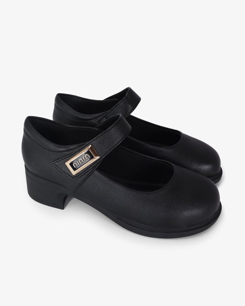 Giày Cao Gót Hạnh Dung Mũi Tròn Quai Dán HD11104AV