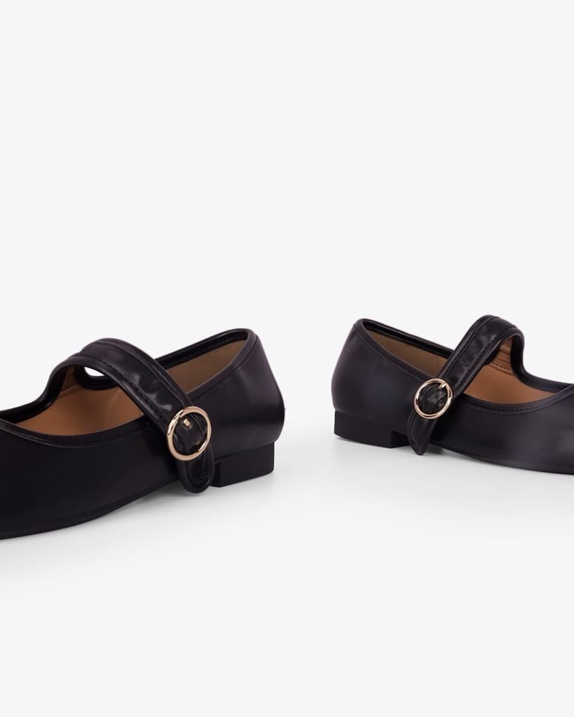 Giày Búp Bê Hạnh Dung Mũi Vuông Trơn HD11109AV