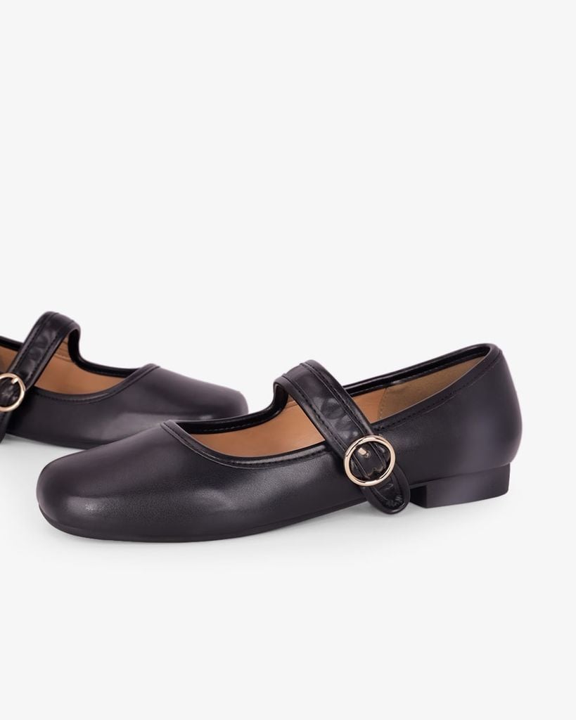 Giày Búp Bê Hạnh Dung Mũi Vuông Trơn HD11109AV