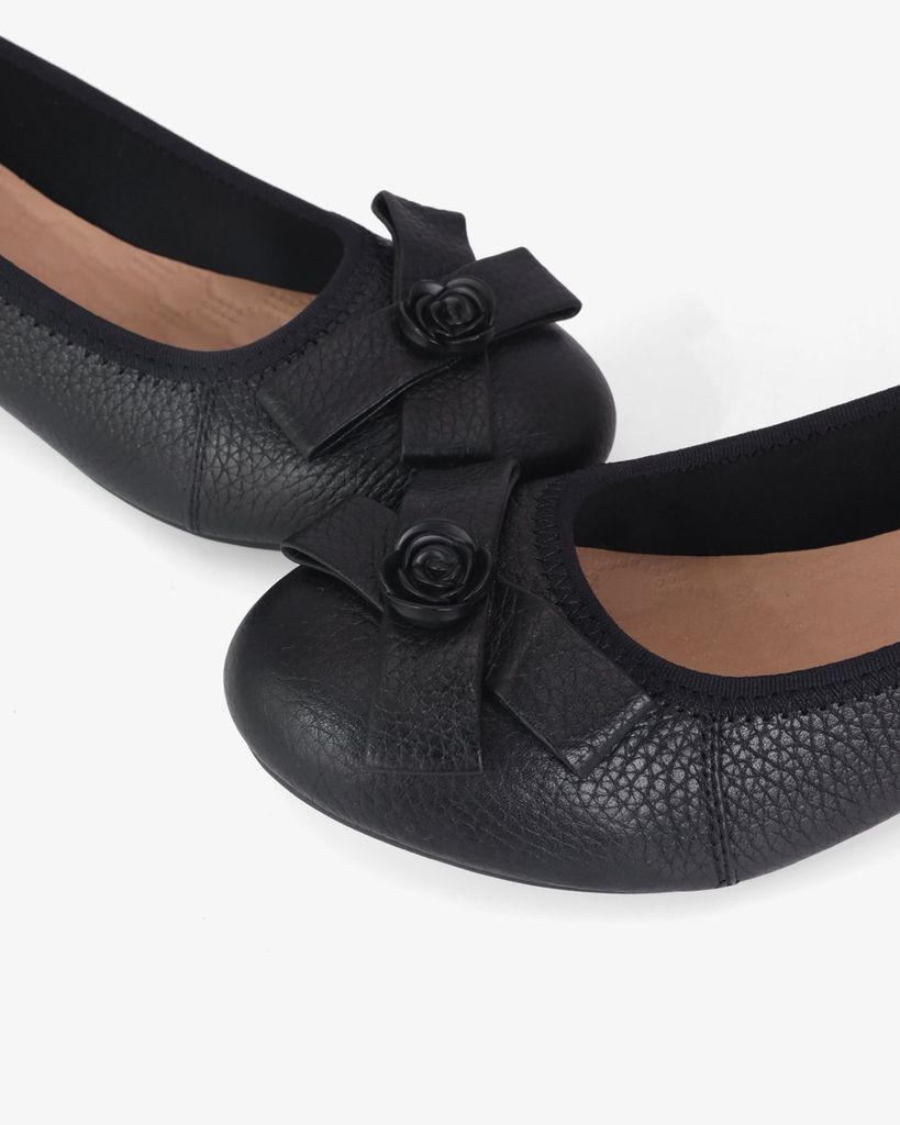 Giày Đế Xuồng Hạnh Dung Nơ Hoa HD11113AV