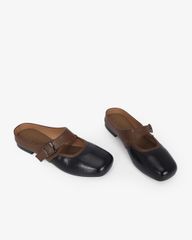 Dép Bít Mũi Hạnh Dung Khóa Nâu HD11114AV