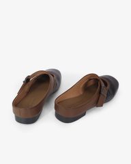 Dép Bít Mũi Hạnh Dung Khóa Nâu HD11114AV