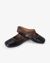 Dép Bít Mũi Hạnh Dung Khóa Nâu HD11114AV