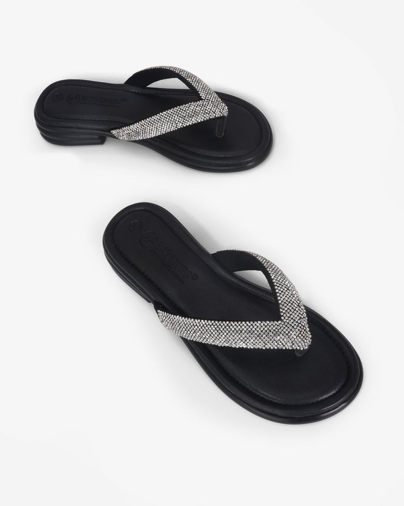 Dép Xẹp Hạnh Dung Quai Kẹp Xoàn HD11115AV