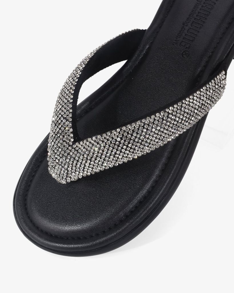 Dép Xẹp Hạnh Dung Quai Kẹp Xoàn HD11115AV